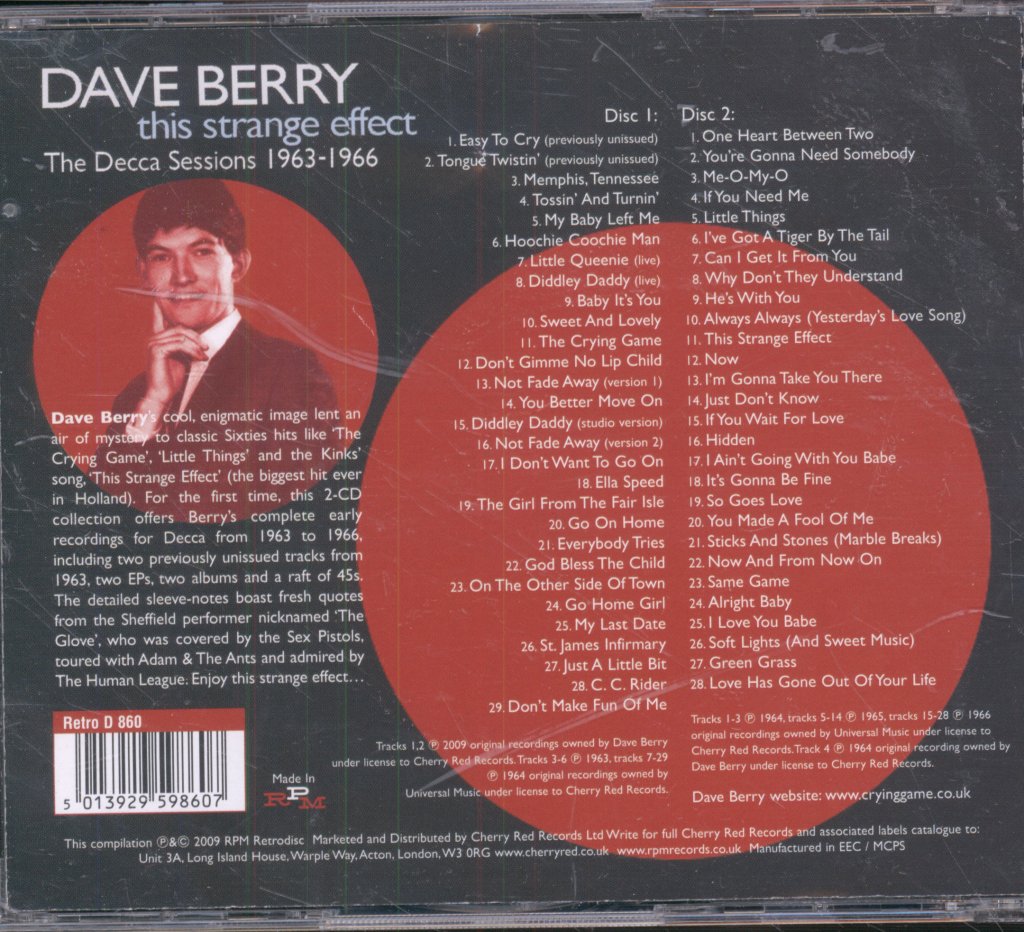 Dave Berry - This Strange Effect: The Decca Sessions 1963-1966 - Double Cd