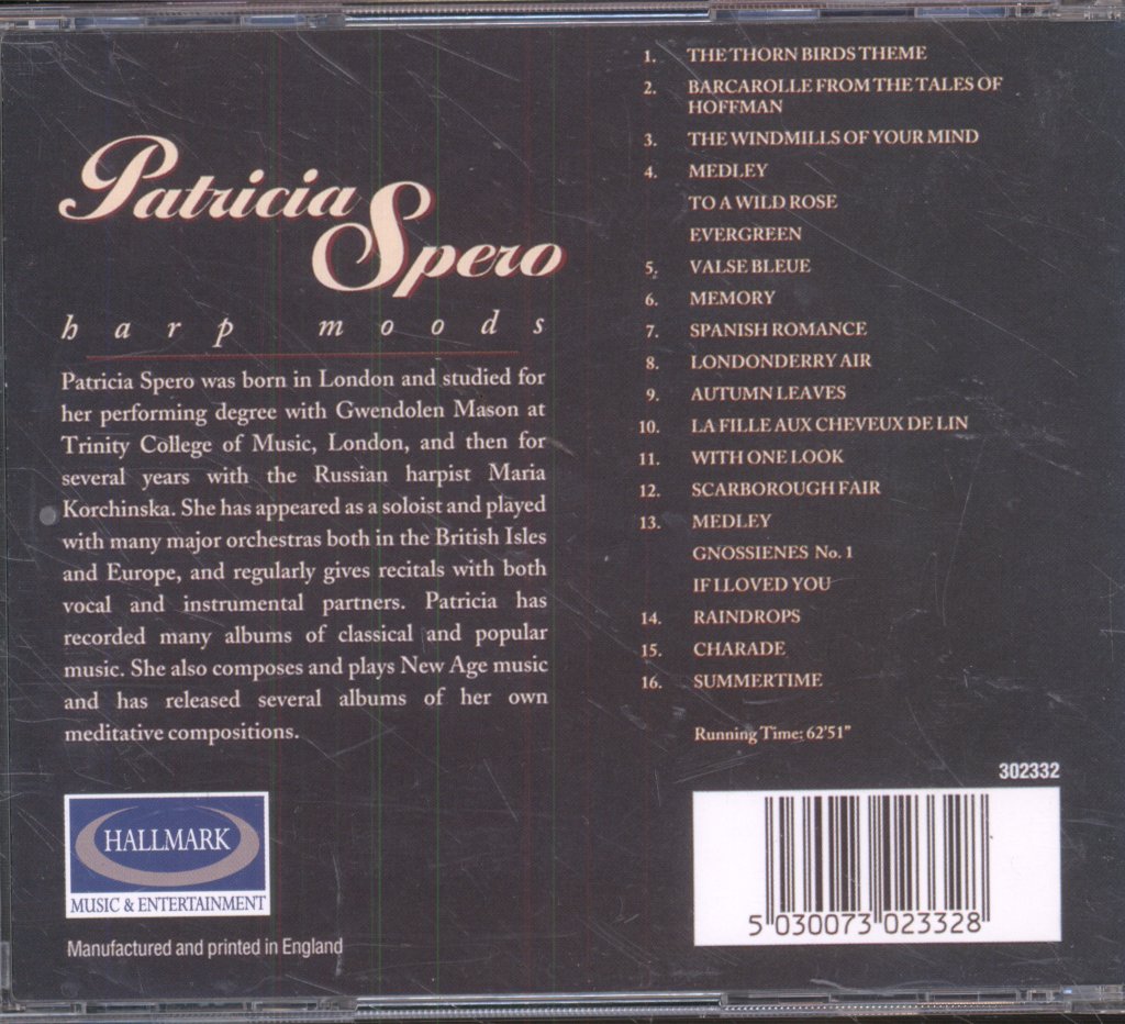 Patricia Spero - Harp Moods - Cd