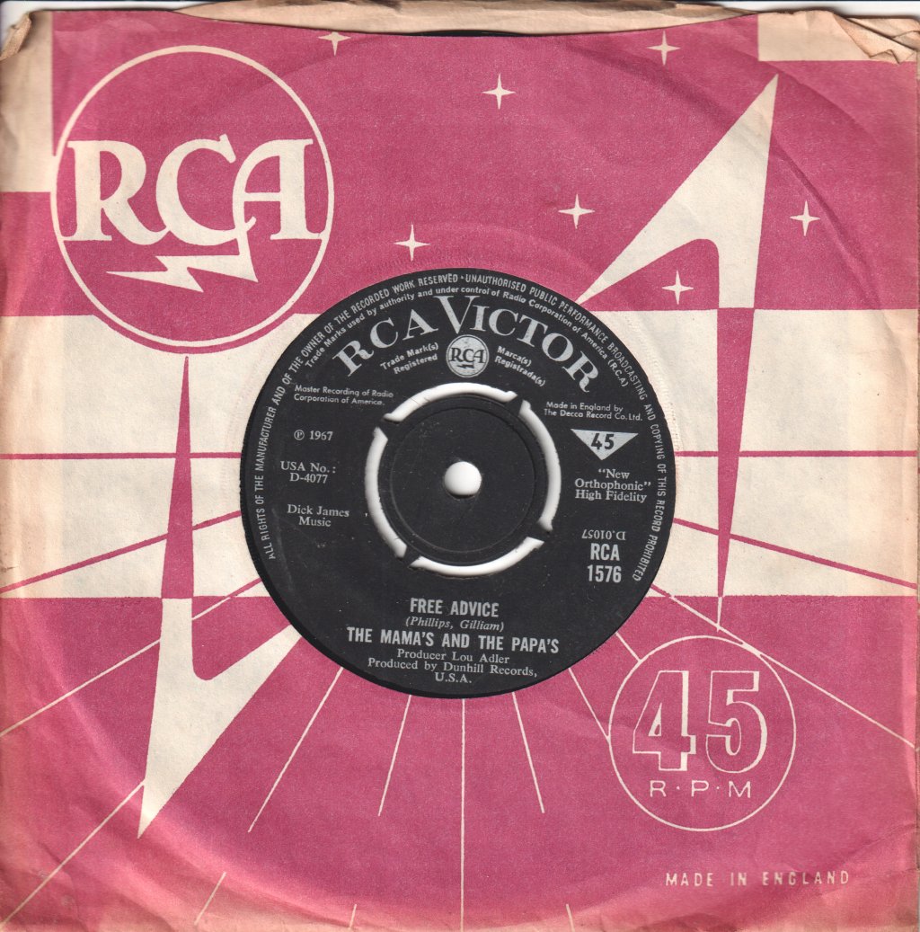 Mamas And The Papas - Dedicated To The One I Love - 7 Inch