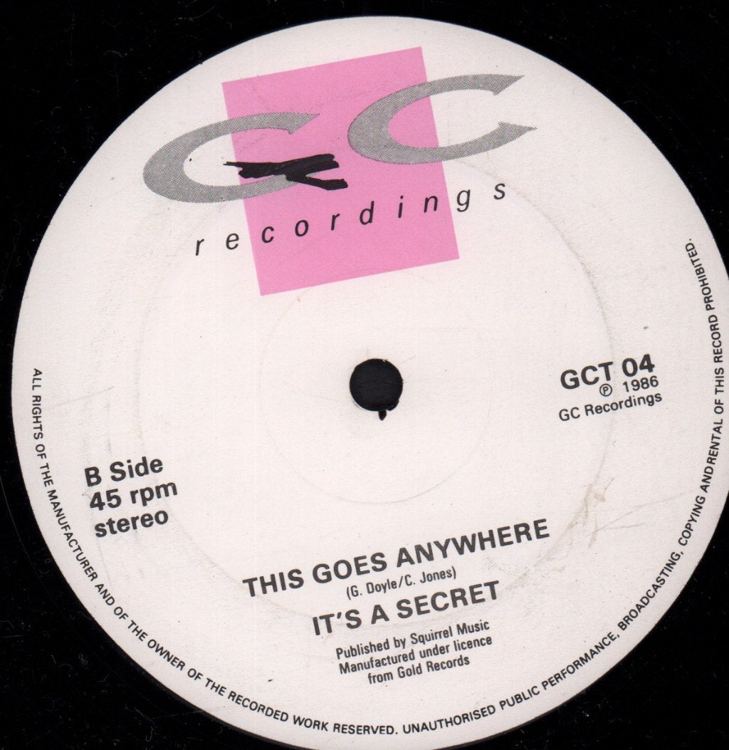 It's A Secret - I Can't Dance - 12 Inch