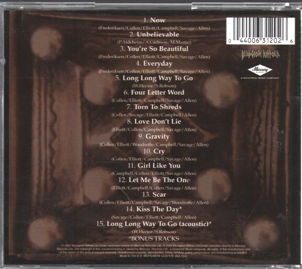 Def Leppard - X - Cd