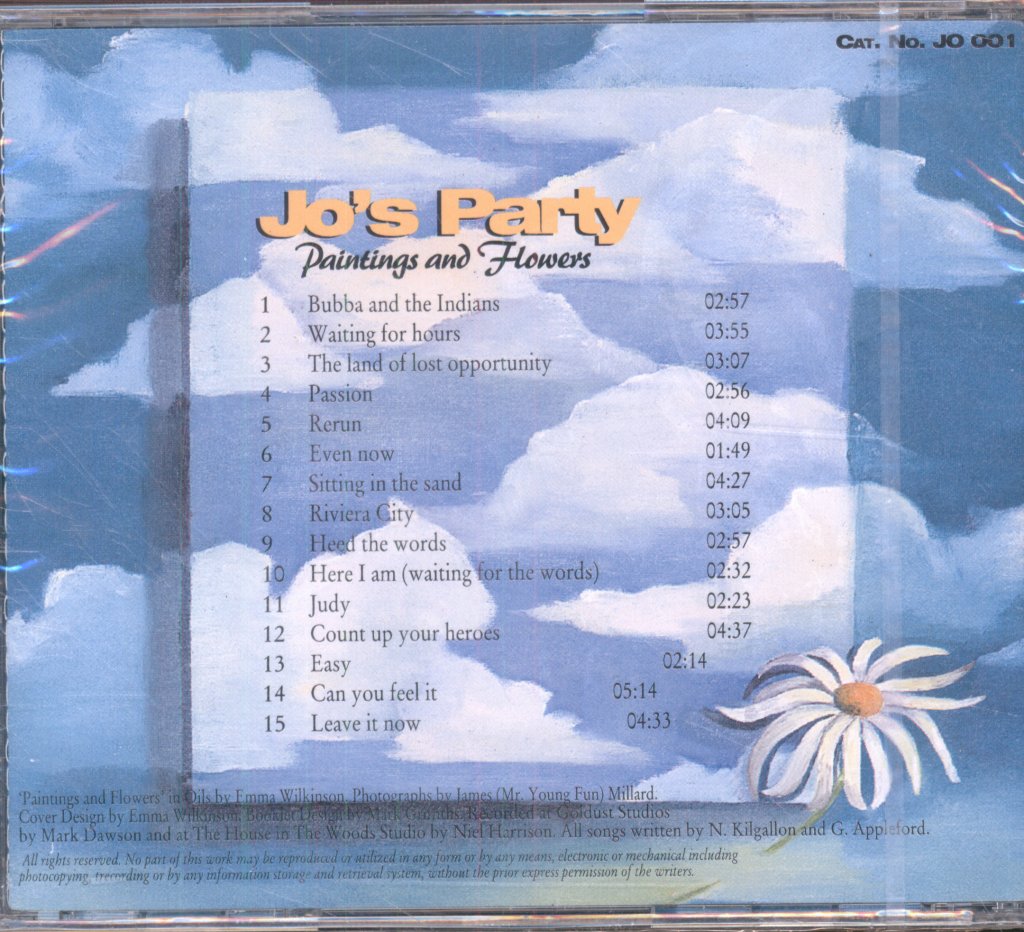 Jo's Party - Paintings And Flowers - Cd