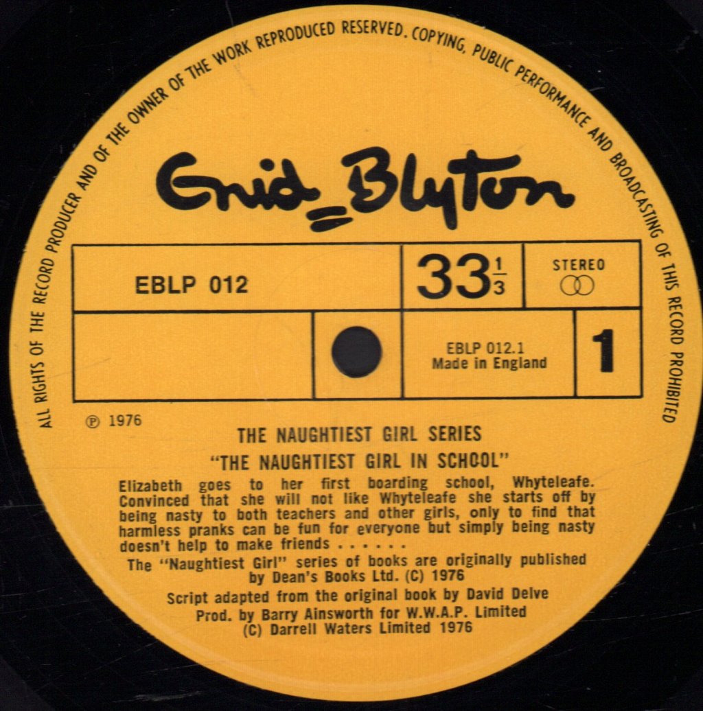Enid Blyton - Naughtiest Girl In The School - Lp