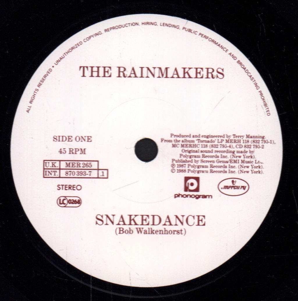 Rainmakers (80'S) - Snakedance - 7 Inch