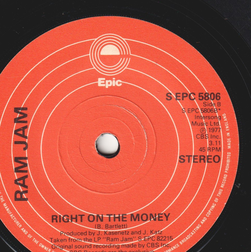 Ram Jam - Keep Your Hands On The Wheel - 7 Inch