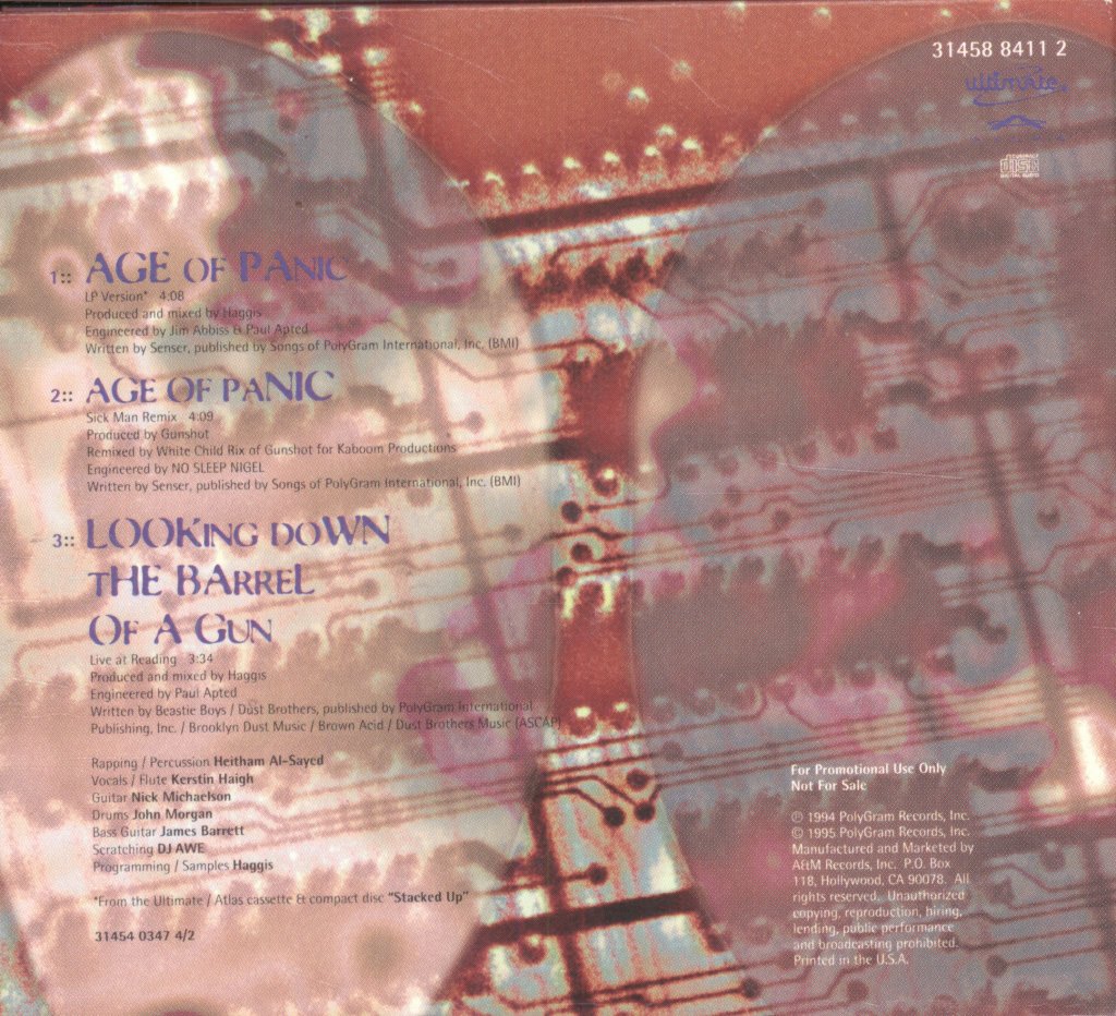 Senser - Age Of Panic - Cd