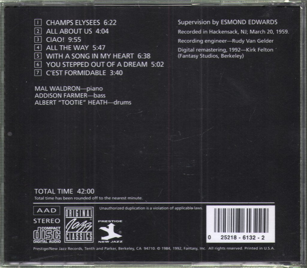 Mal Waldron Trio - Impressions - Cd