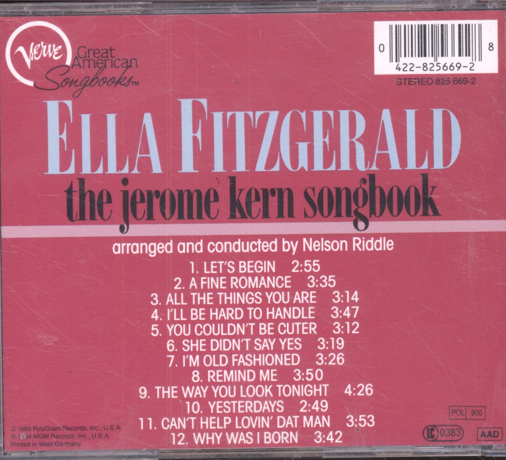Ella Fitzgerald - Jerome Kern Songbook - Cd