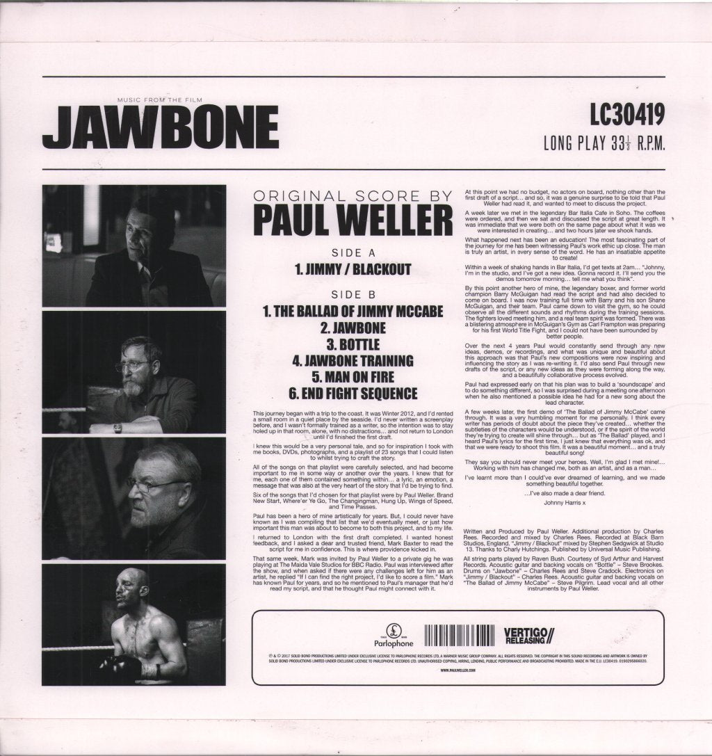 Paul Weller - Music From The Film Jawbone - Lp