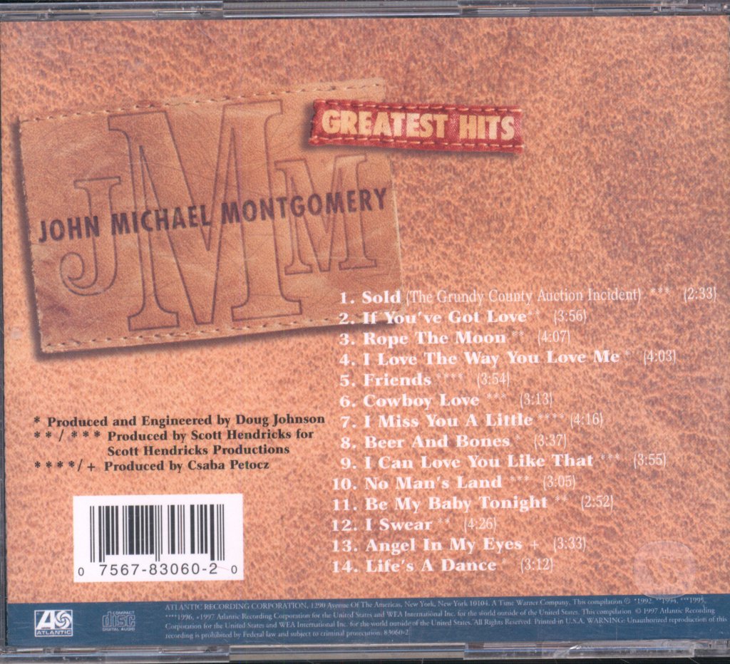 John Michael Montgomery - Greatest Hits - Cd
