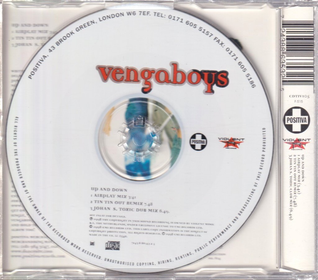 Vengaboys - Up And Down - Cd