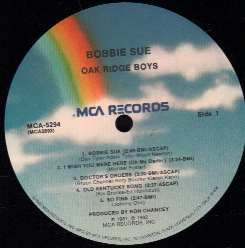 Oak Ridge Boys - Bobbie Sue - Lp