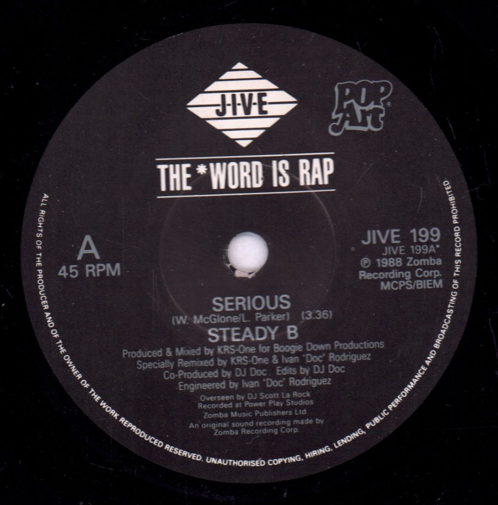 Steady B - Serious - 7 Inch