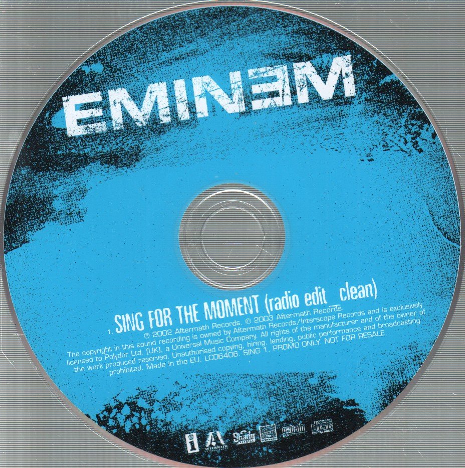 Eminem - Sing For The Moment - Cd