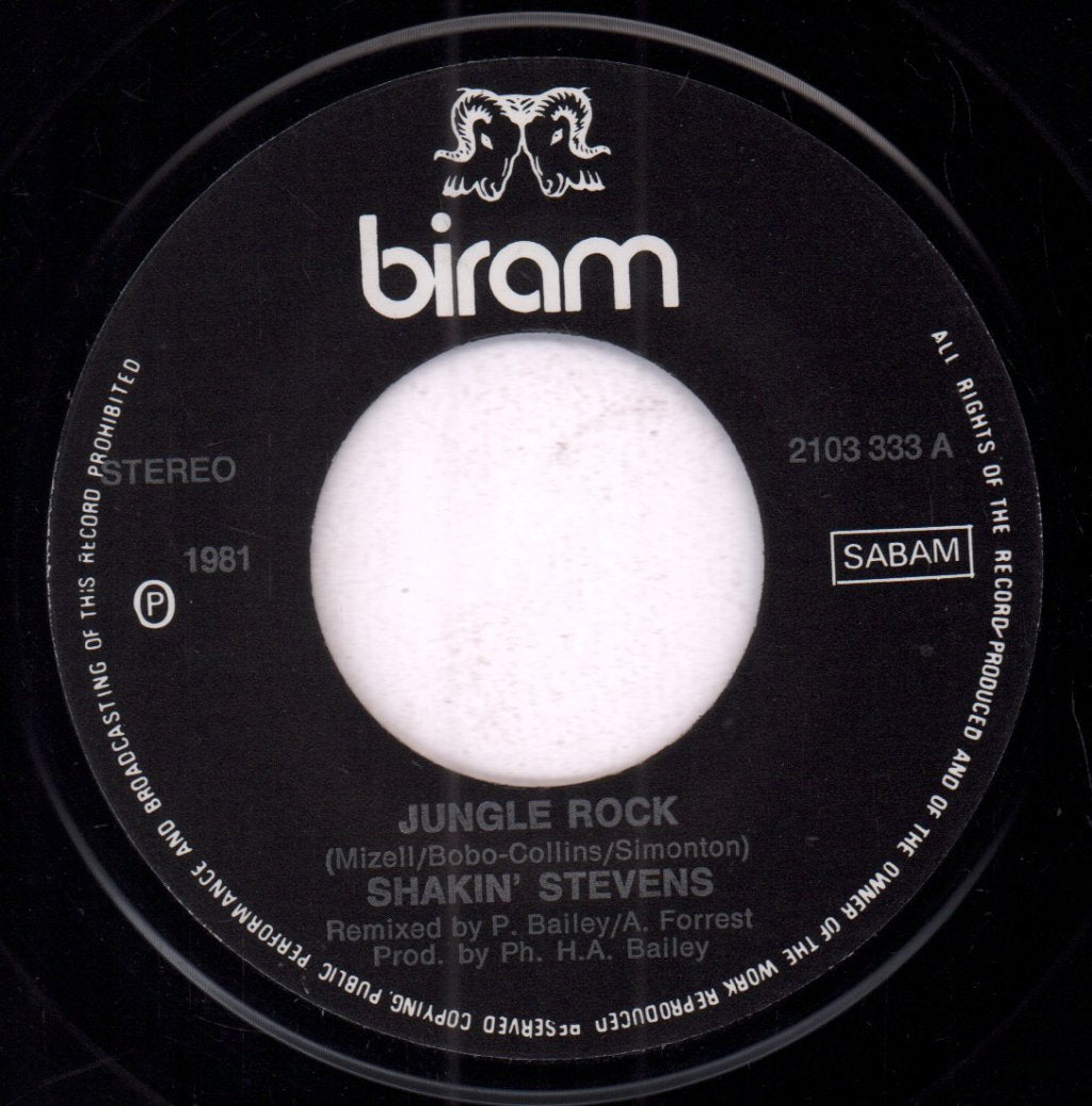 Shakin' Stevens And The Sunsets - Jungle Rock / Girl In Red - 7 Inch