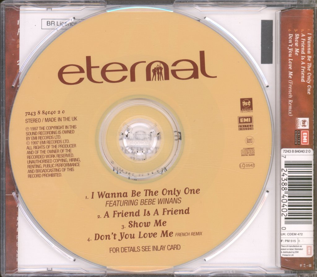 Eternal - I Wanna Be The Only One - Cd