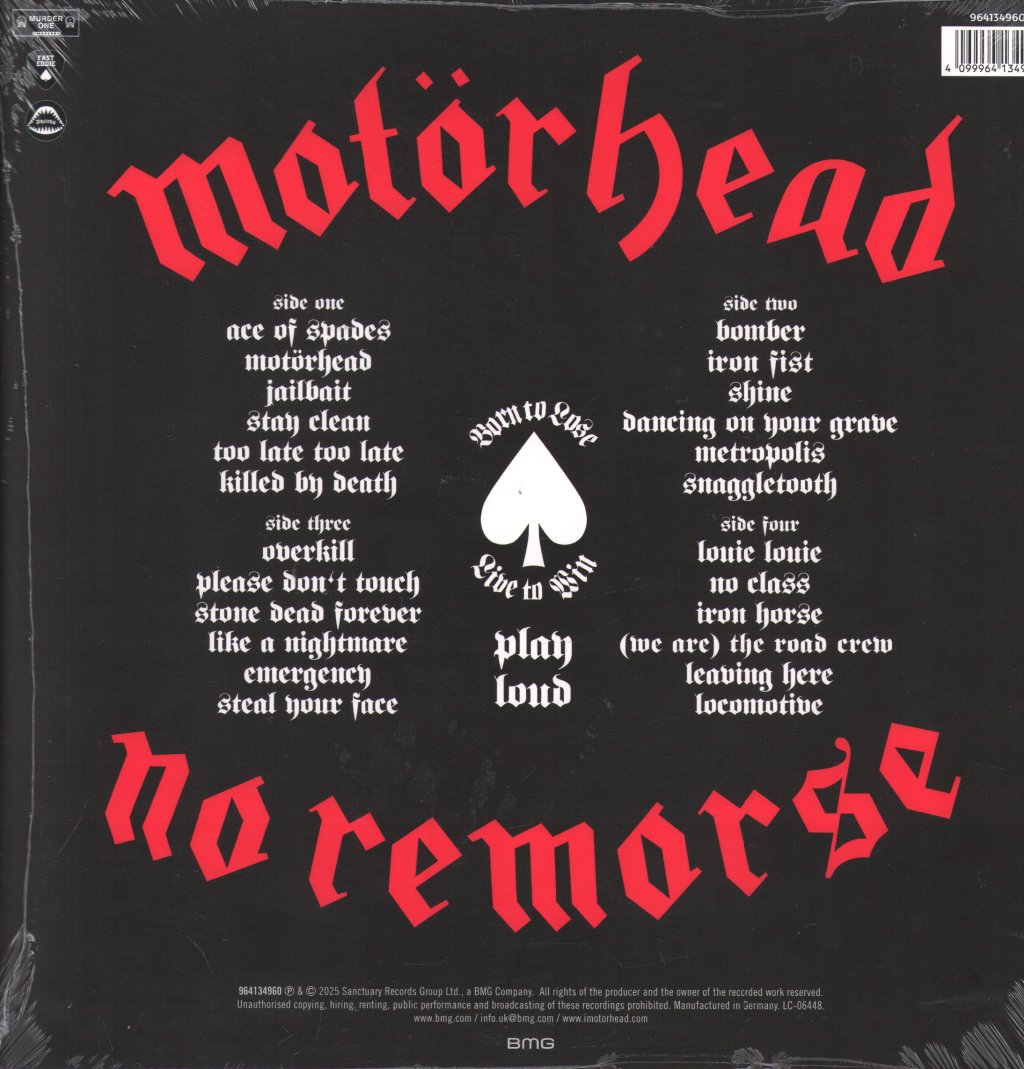 Motorhead - No Remorse (50th Anniversary Edition) - Double Lp