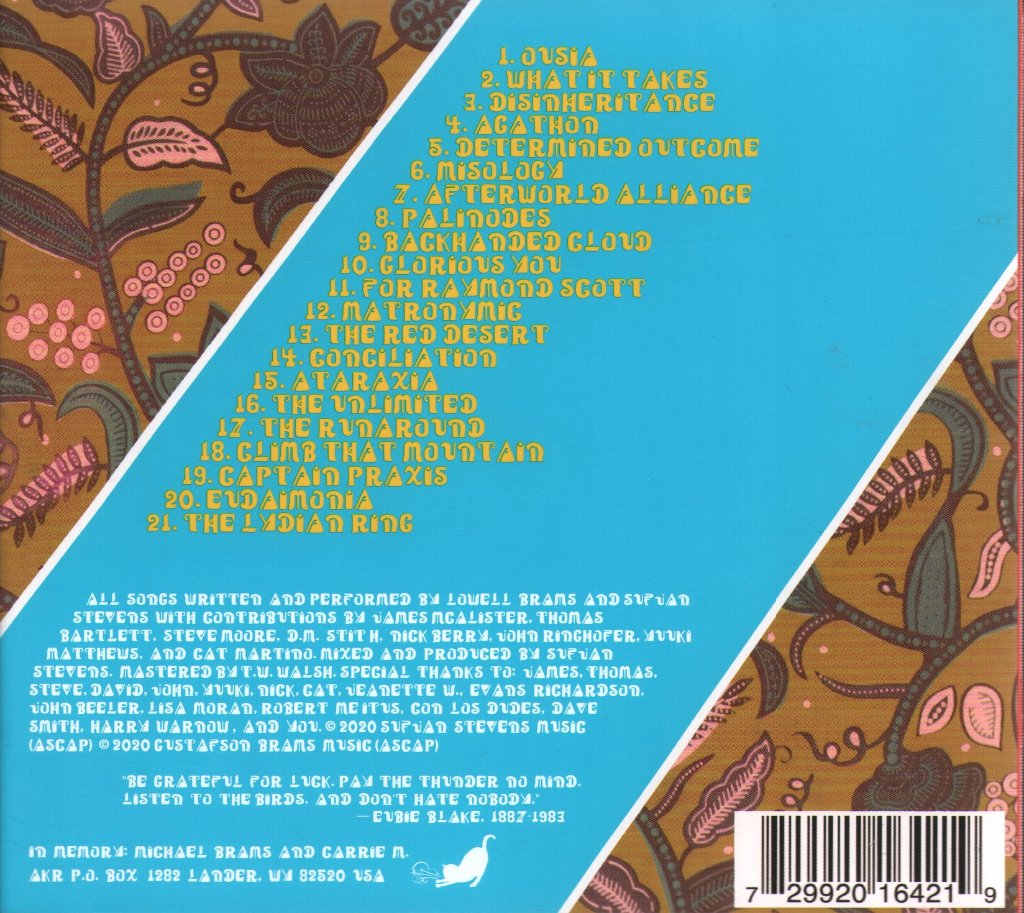 Sufjan Stevens & Lowell Brams - Aporia - Cd