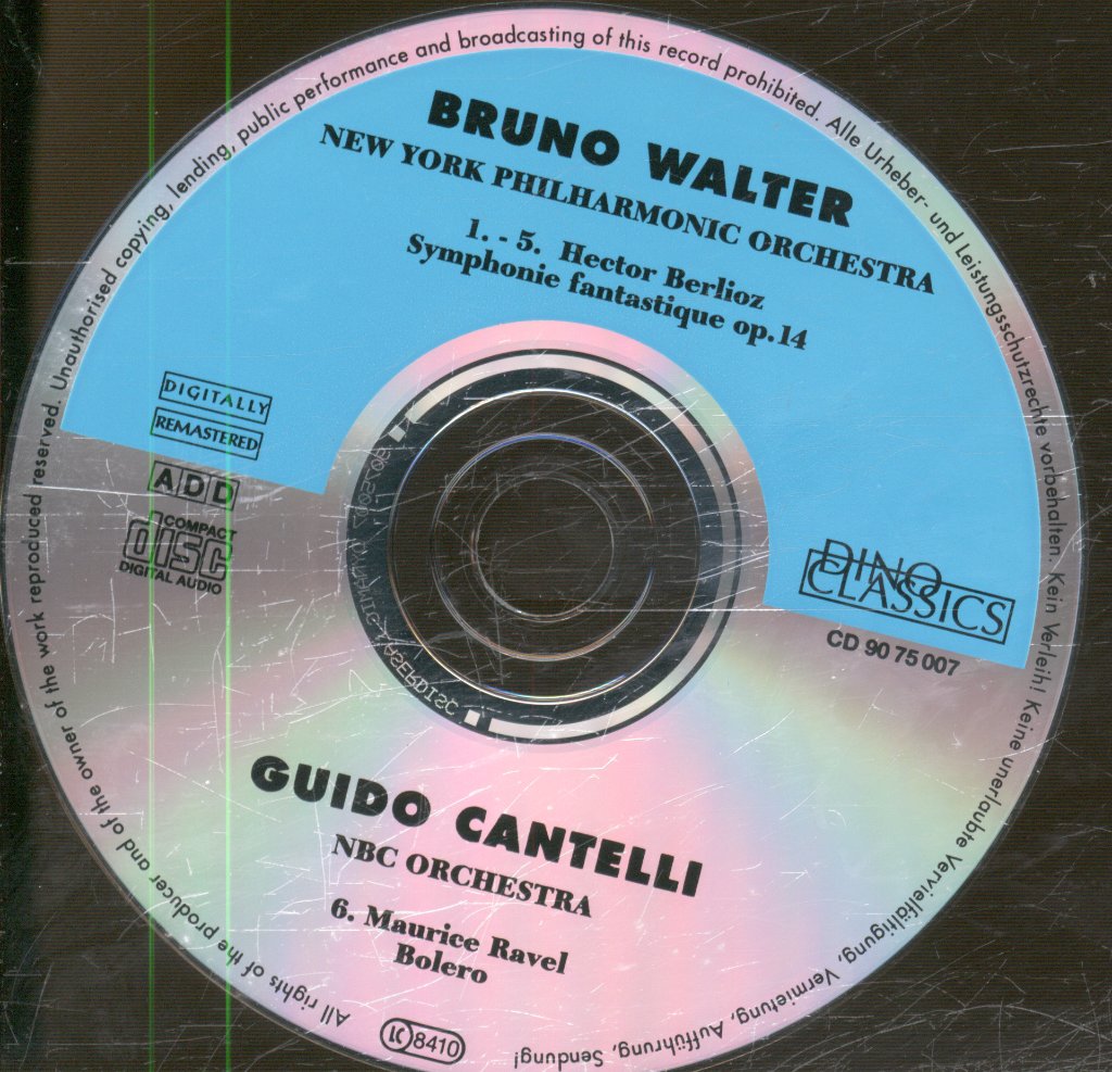 New York Philharmonic Orchestra, Bruno Walter / NBC Orchestra, Guido Cantelli - Berlioz / Ravel - Symphonie Fantastique Op. 14 / Bolero - Cd