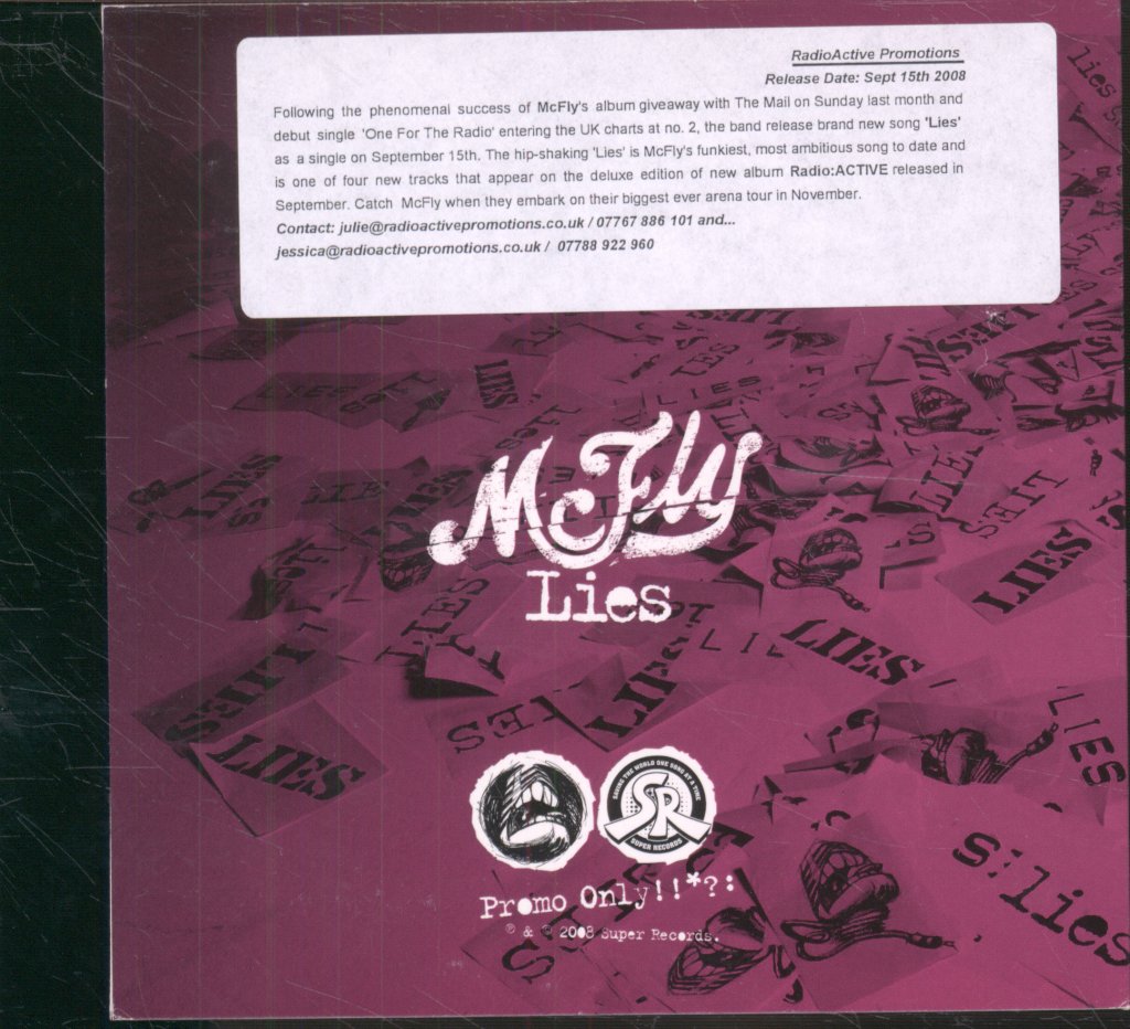 Mcfly - Lies - Cdr