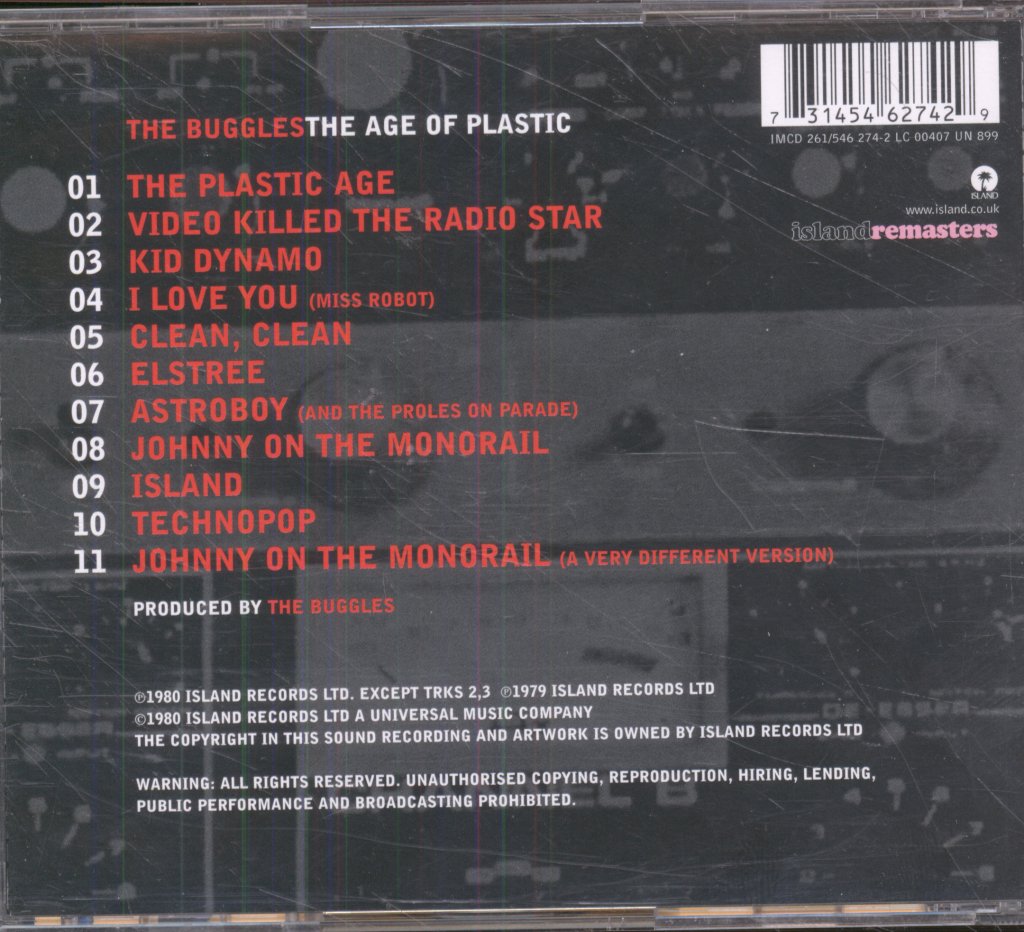 Buggles - Age Of Plastic - Cd