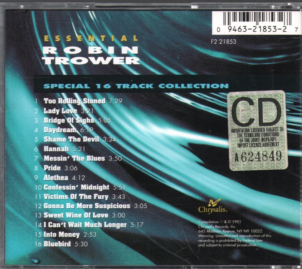 Robin Trower - Essential - Cd