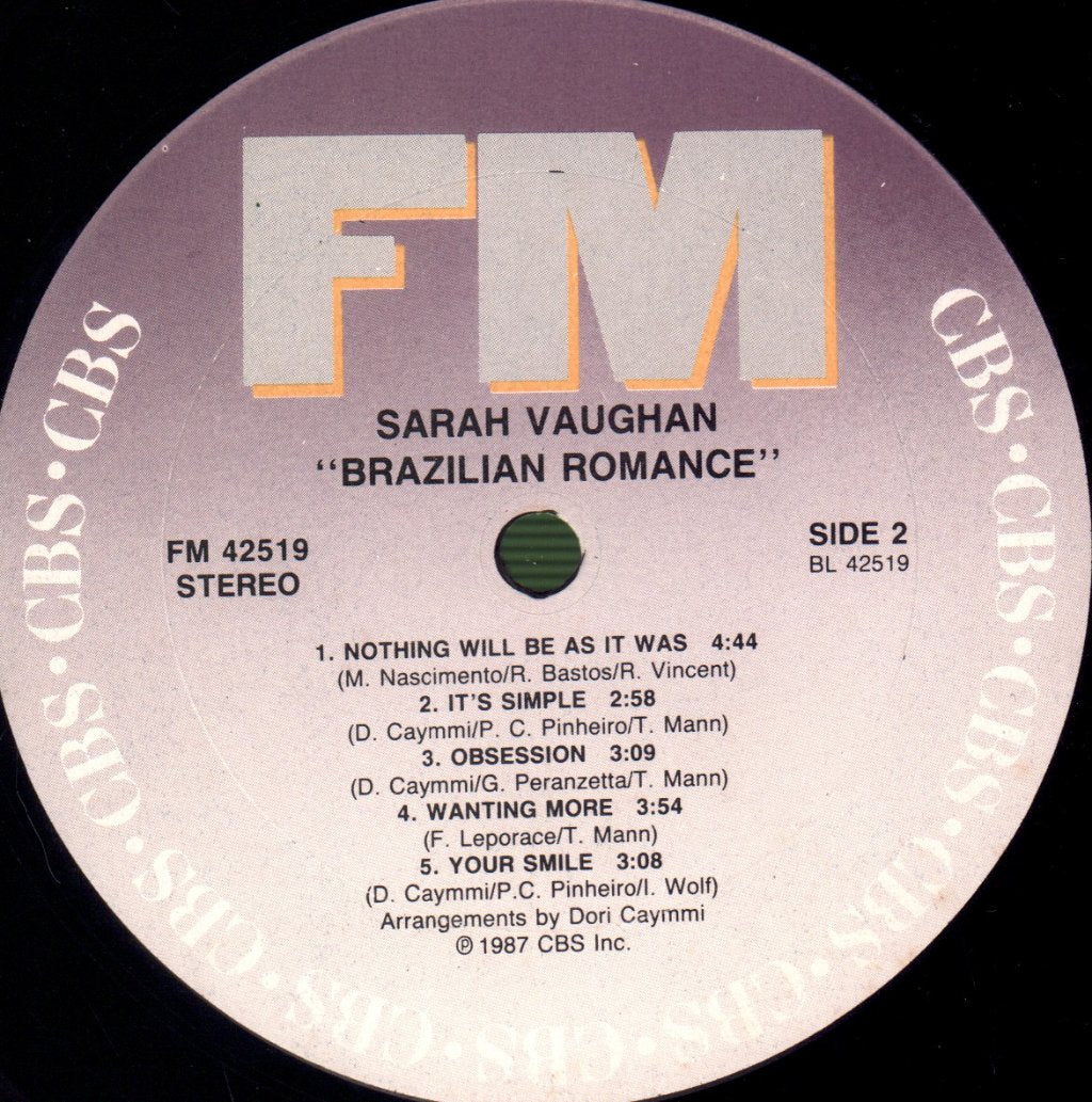 Sarah Vaughan - Brazilian Romance - Lp