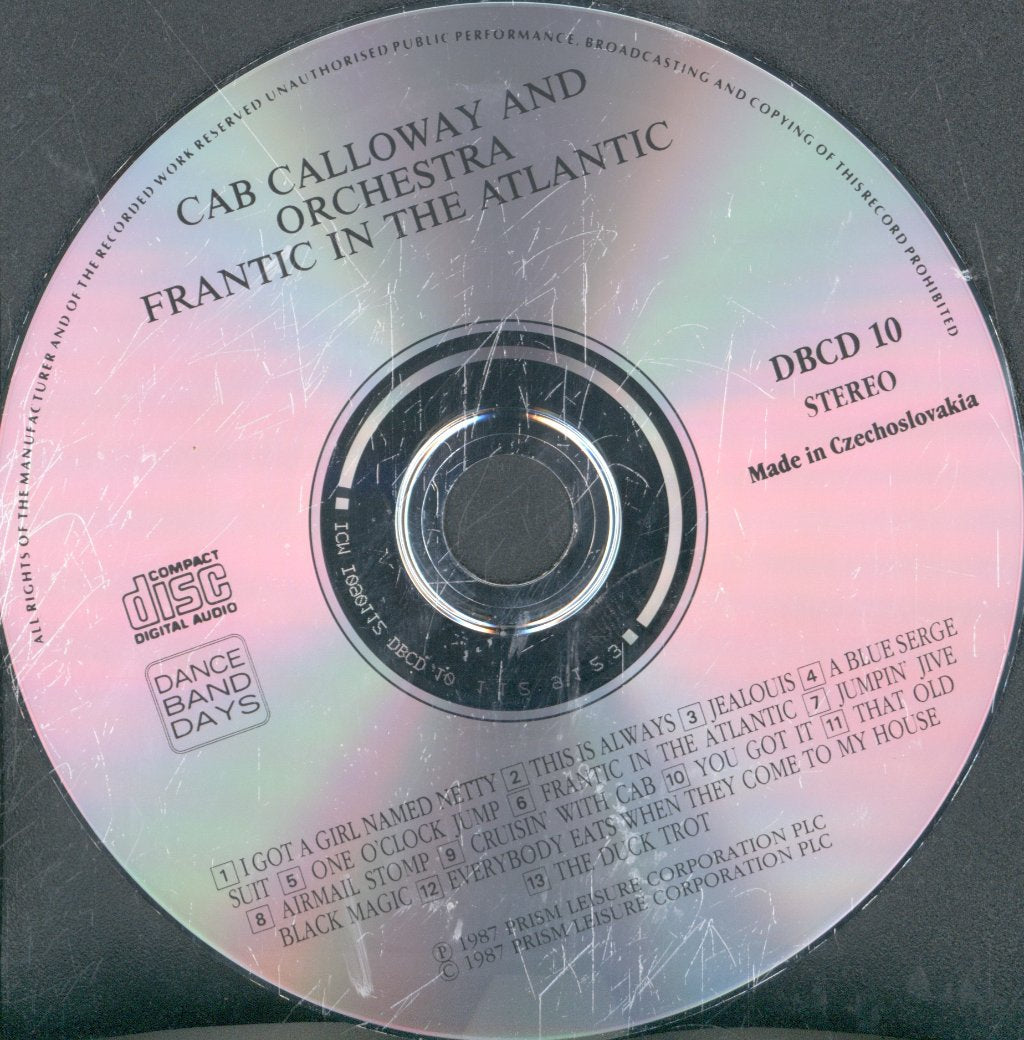 Cab Calloway And His Orchestra - Frantic In The Atlantic - Cd