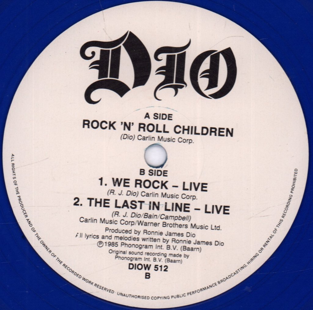 Dio - Rock N Roll Children - 12 Inch