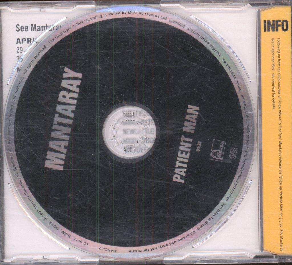 Mantaray - Patient Man - Cd