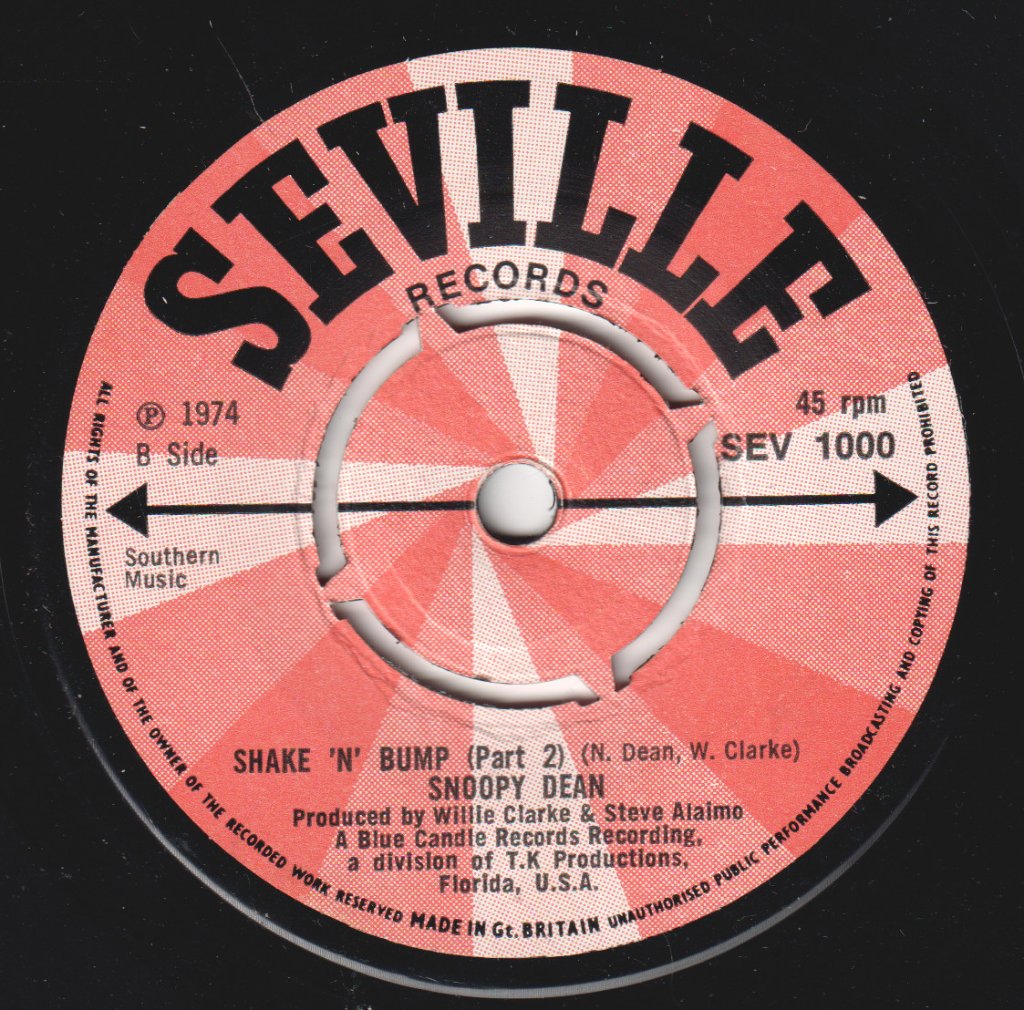 Snoopy Dean - Shake N Bump - 7 Inch