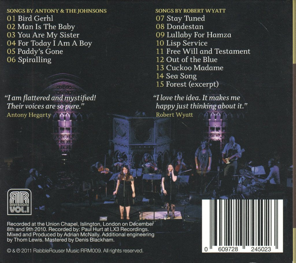 Unthanks - Diversions Vol.1: Songs Of Robert Wyatt And Antony & The Johnsons - Cd