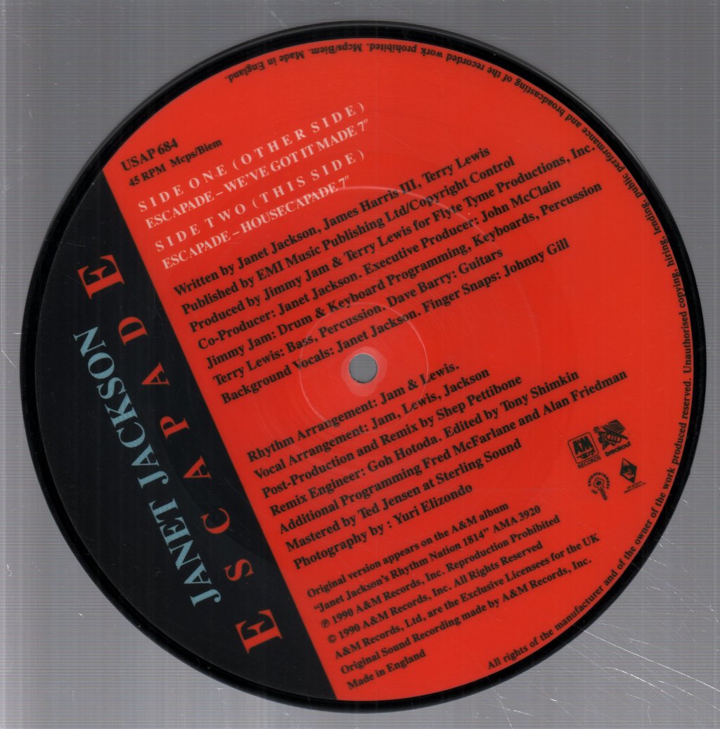 Janet Jackson - Escapade - 7 Inch