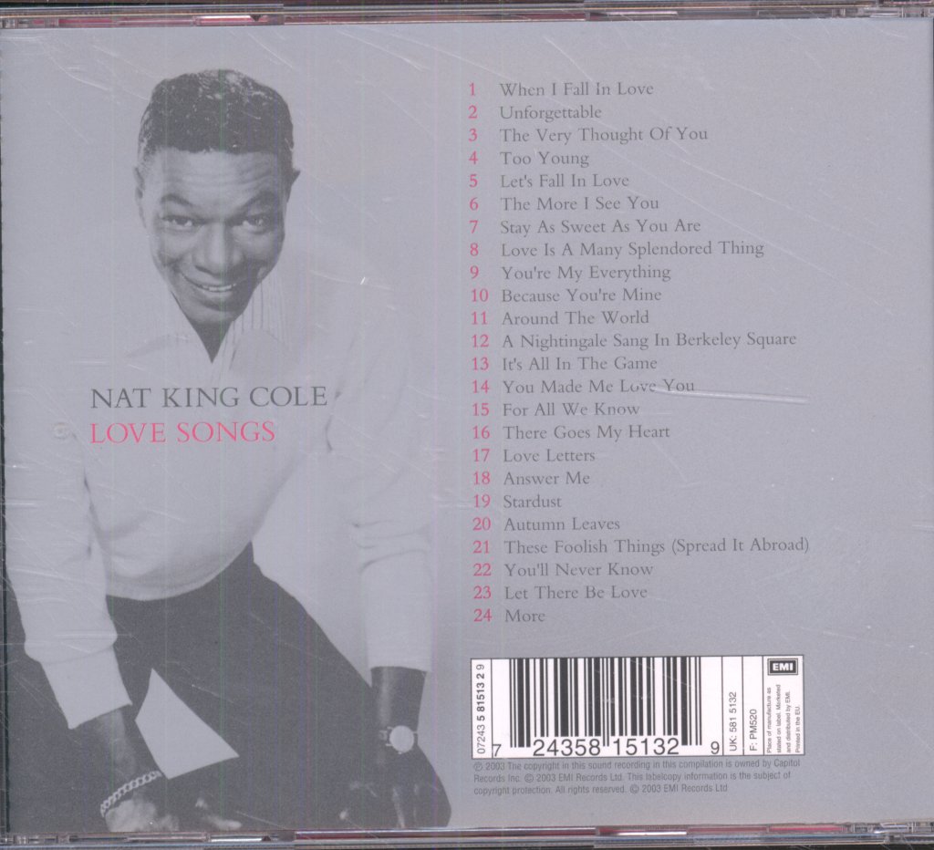 Nat King Cole - Love Songs - Cd