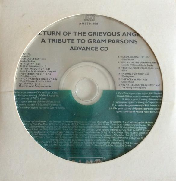 Various Artists - Return Of The Grievous Angel / A Tribute To Gram Parsons - Cd