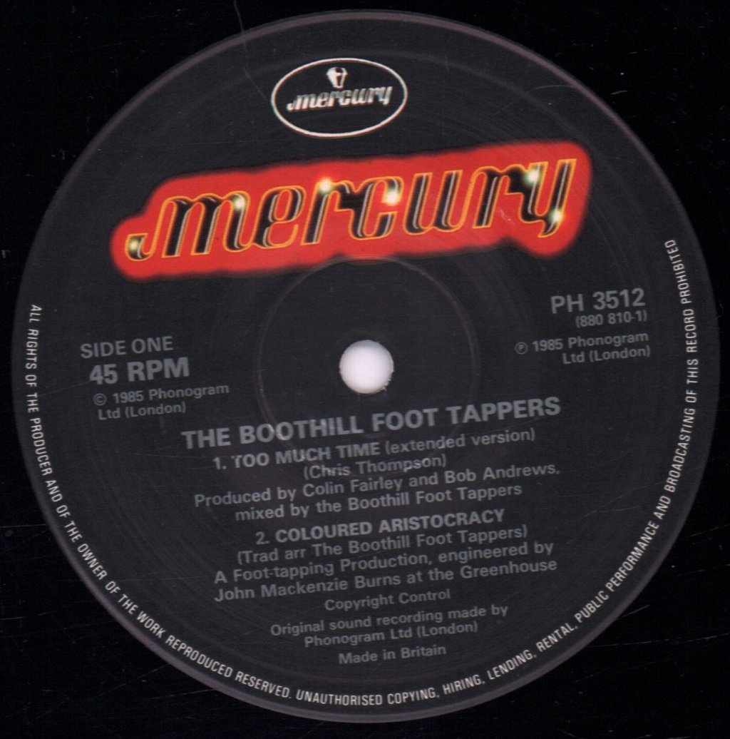 Boothill Foot Tappers - Too Much Time - 12 Inch