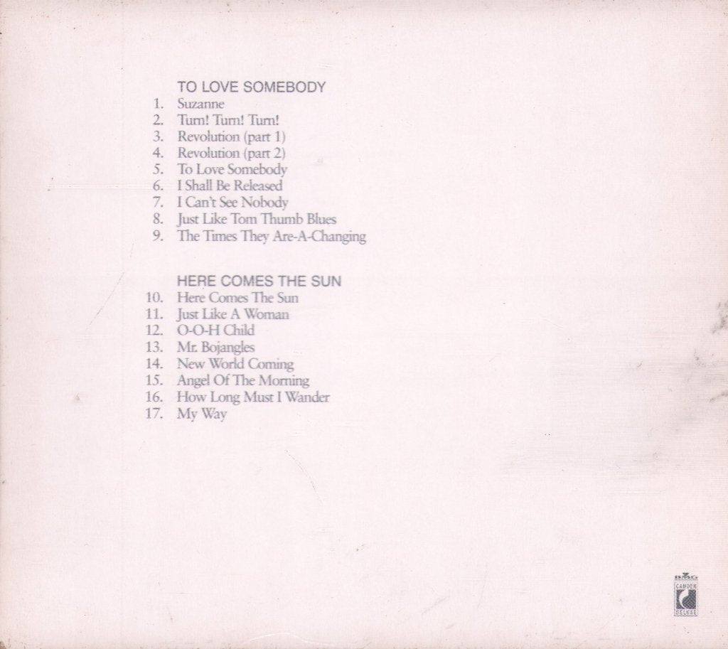Nina Simone - To Love Somebody and Here Comes The Sun - Cd