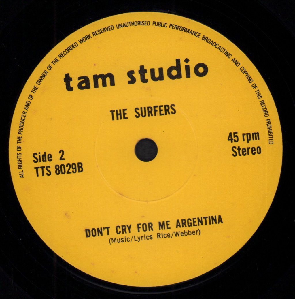 Surfers - A Piece O' My Mind - 7 Inch