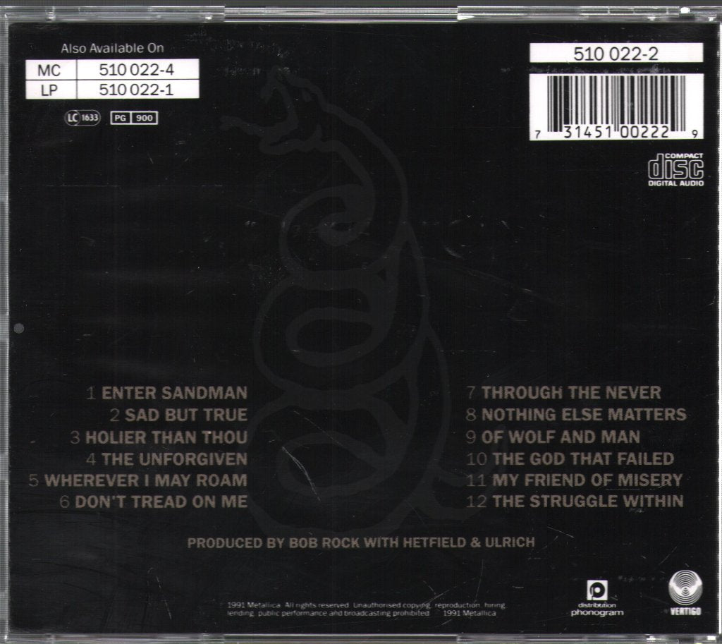 Metallica - Metallica - Cd