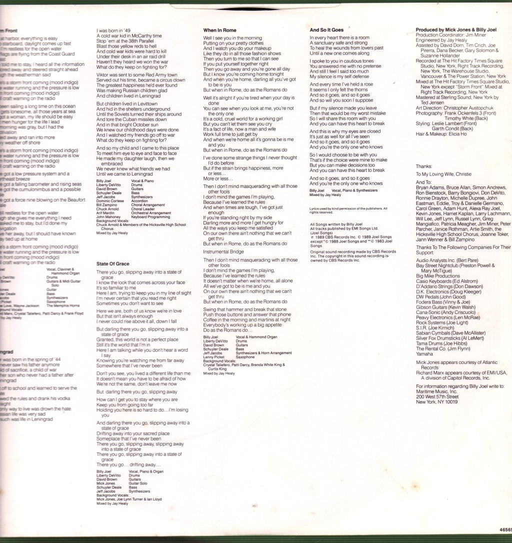 Billy Joel - Storm Front - Lp