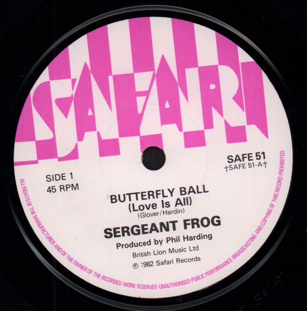 Sergeant Frog - Butterfly Ball - 7 Inch