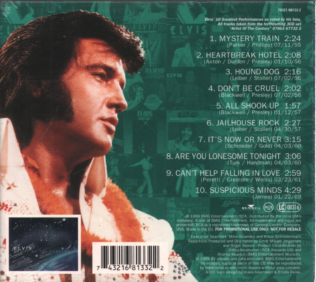 Elvis Presley - Artist Of The Century - Cd