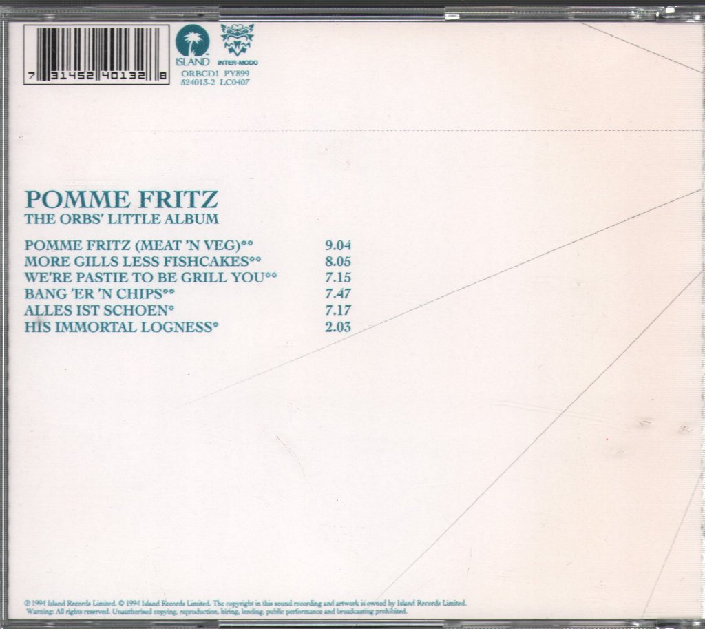 ORB - Pomme Fritz - Cd