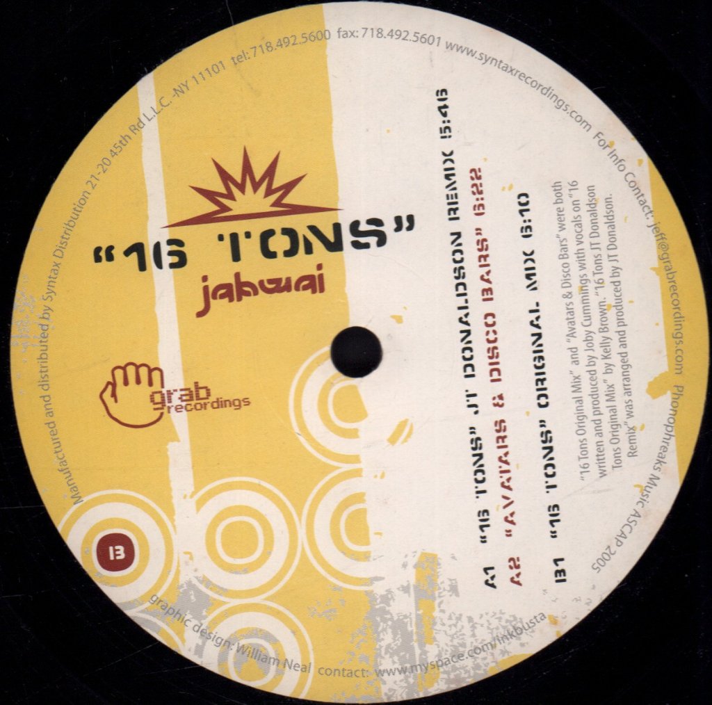 Jabwai - 16 Tons - 12 Inch