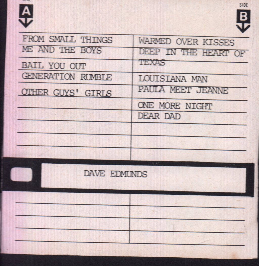 Dave Edmunds - D. E7th. - Cassette