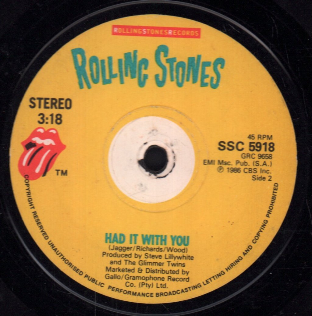 Rolling Stones - Harlem Shuffle - 7 Inch