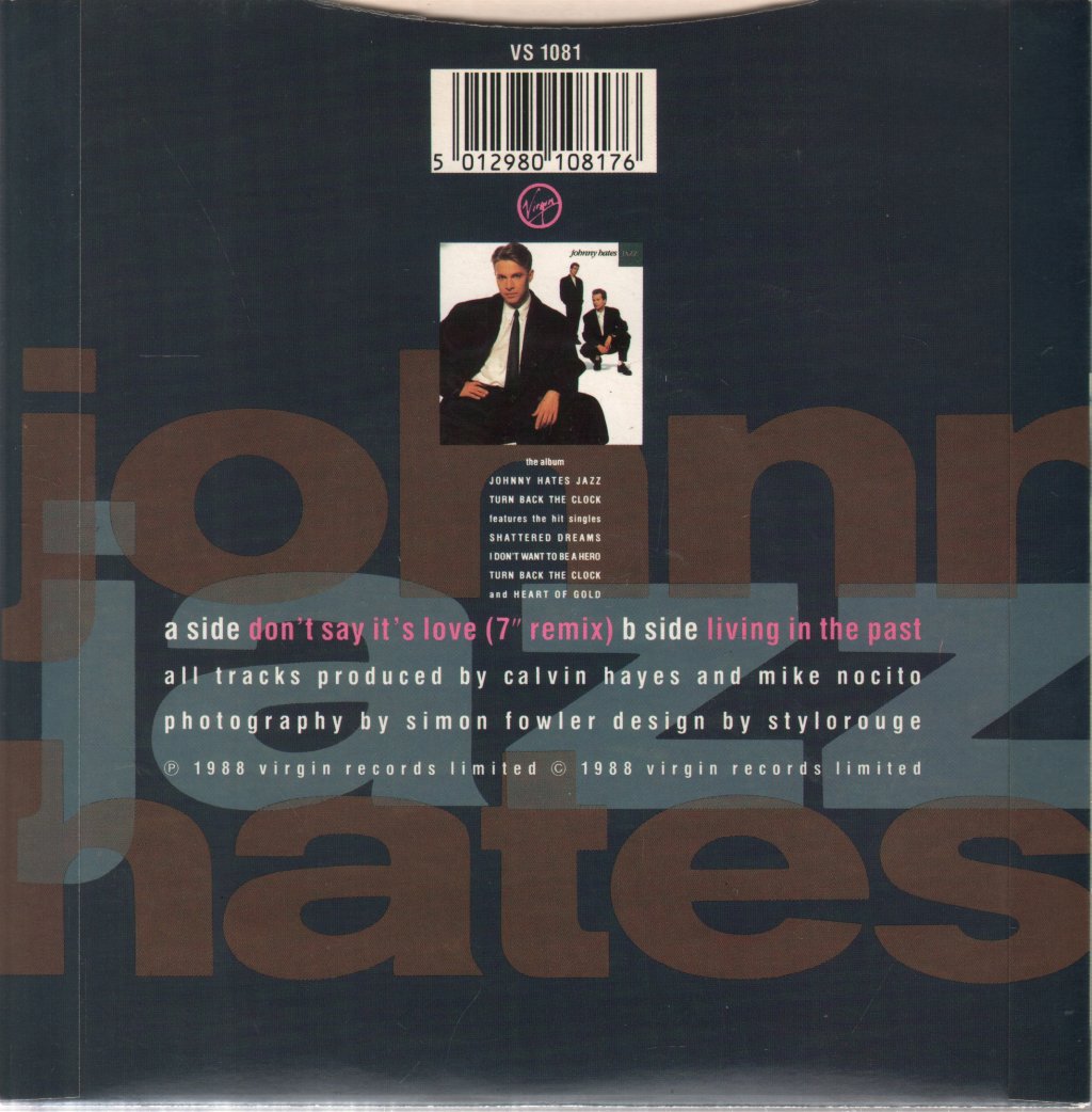 Johnny Hates Jazz - Don't Say It's Love - 7 Inch
