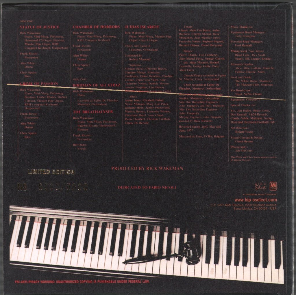 Rick Wakeman - Rick Wakeman's Criminal Record - Cd