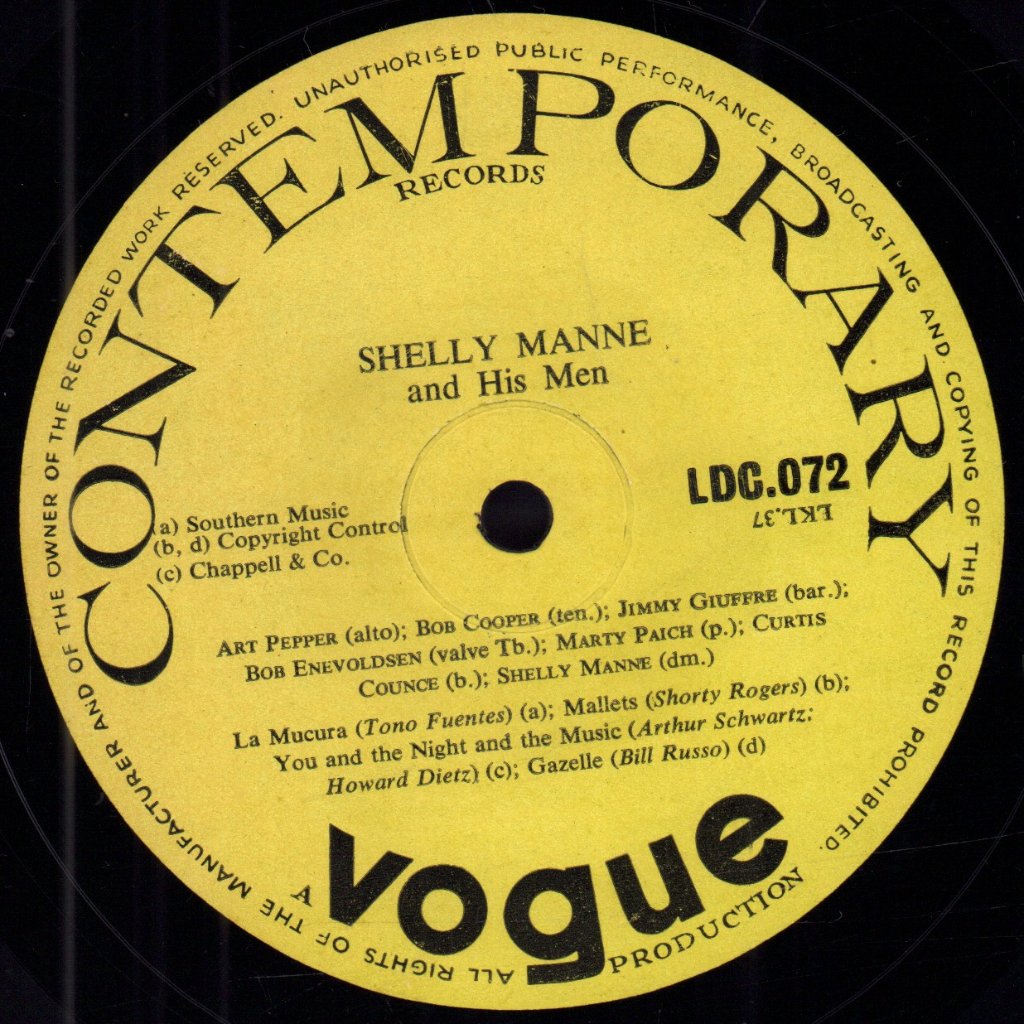 Shelly Manne And His Men - Shelly Manne And His Men - Lp