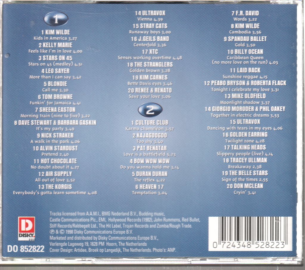 Various - 40 Hits 1980-1984 - Double Cd